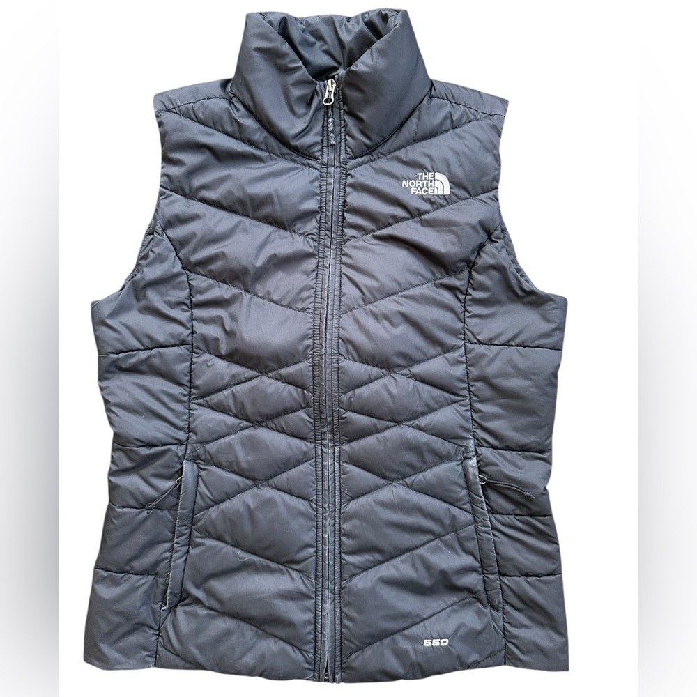 The North Face Aconcagua Down Vest Womens Small Black Excellent 550-Fill Puffer